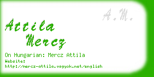 attila mercz business card
